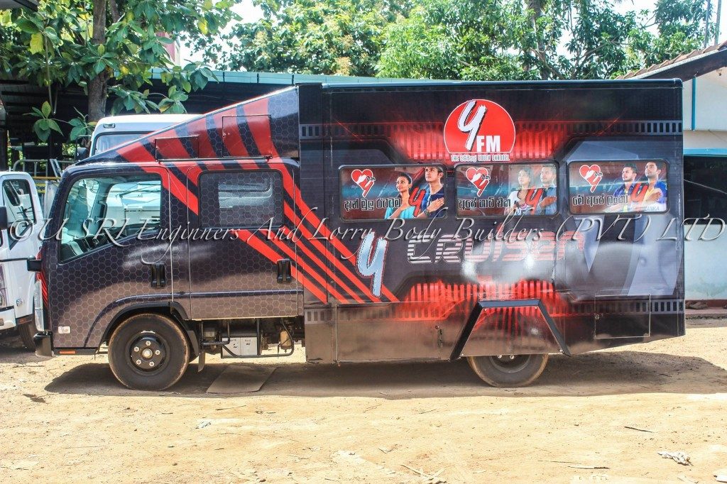 Custom promotion truck body built by USRI Lorry Body Sri Lanka